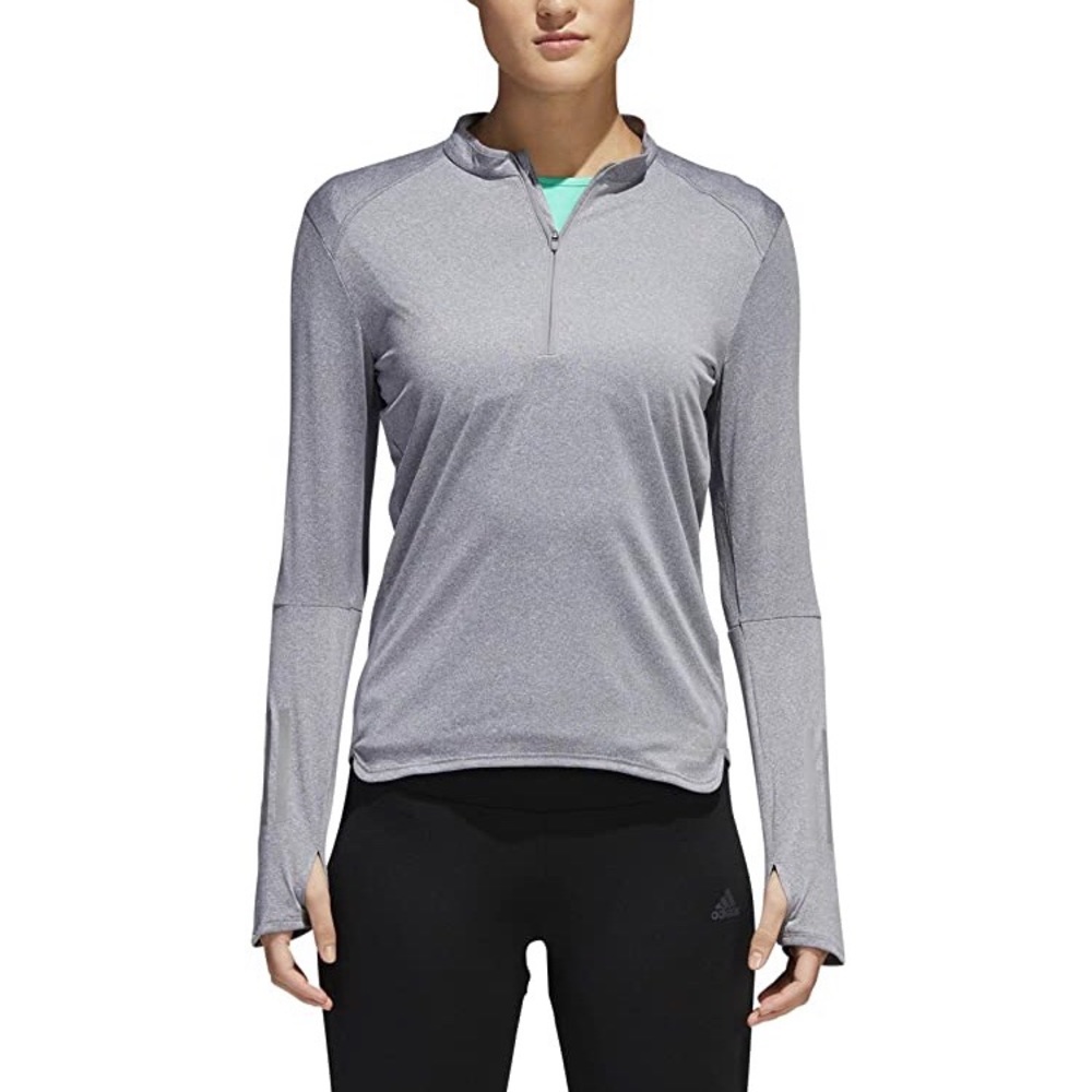 Adidas Running Long-Sleeve Half-Zip Tee